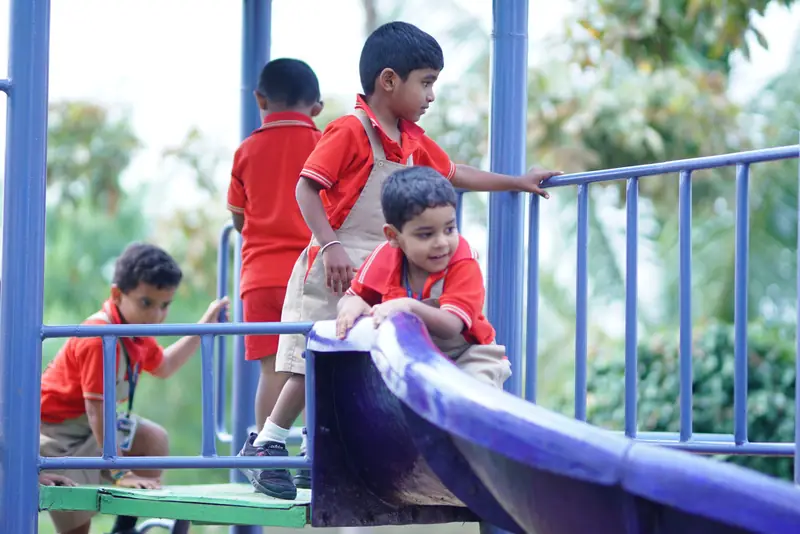 Young children at the playground